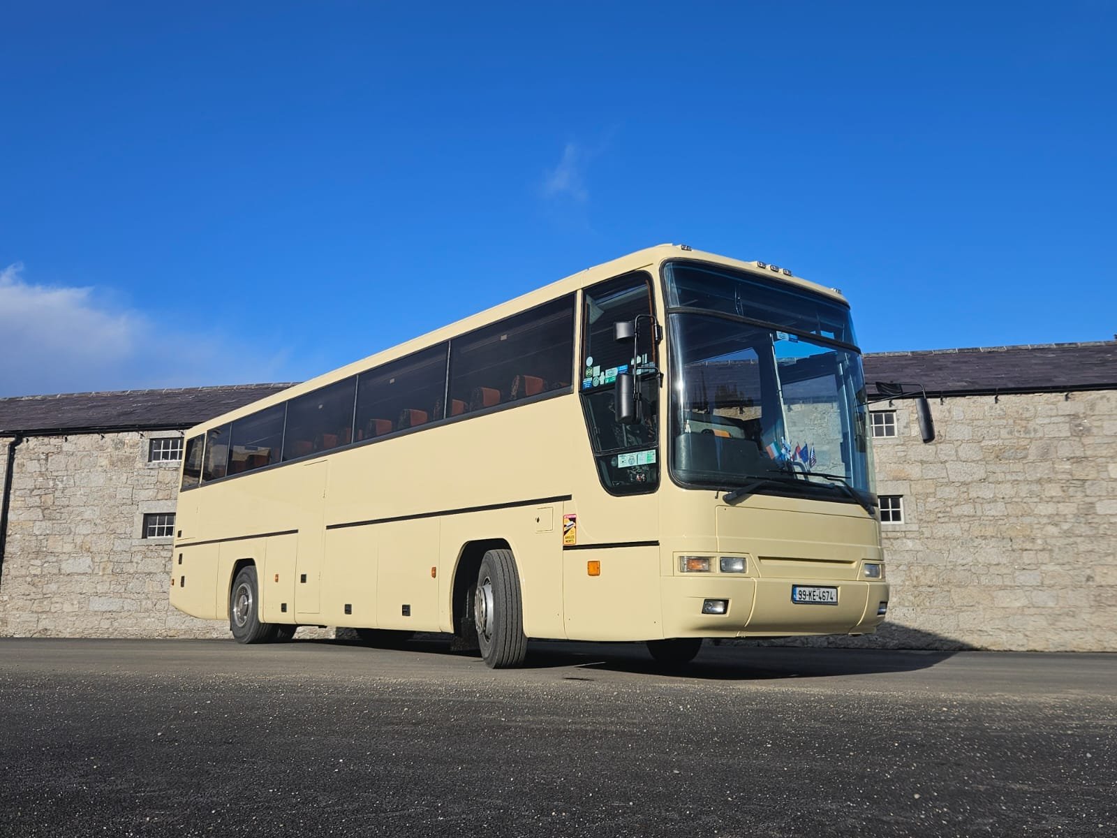 Large coach full side view