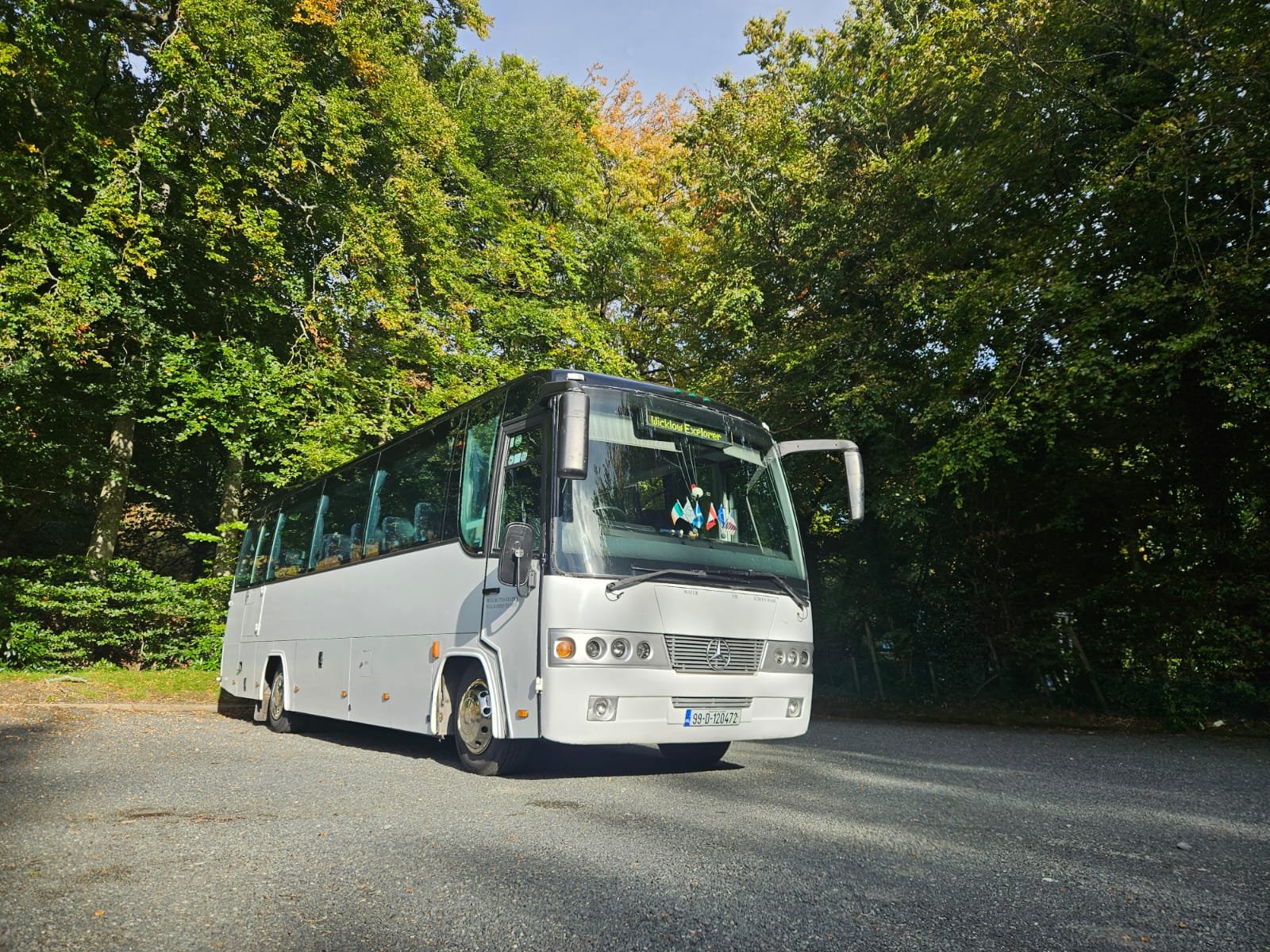Paynes white Mercedes midsize coach