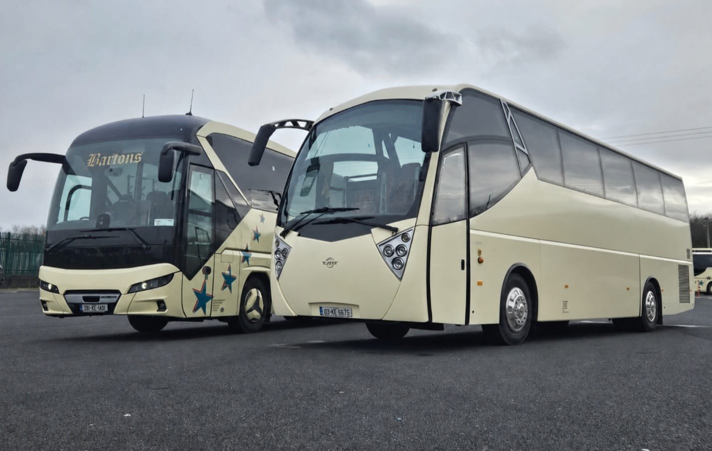 Large coach at Irish manor house